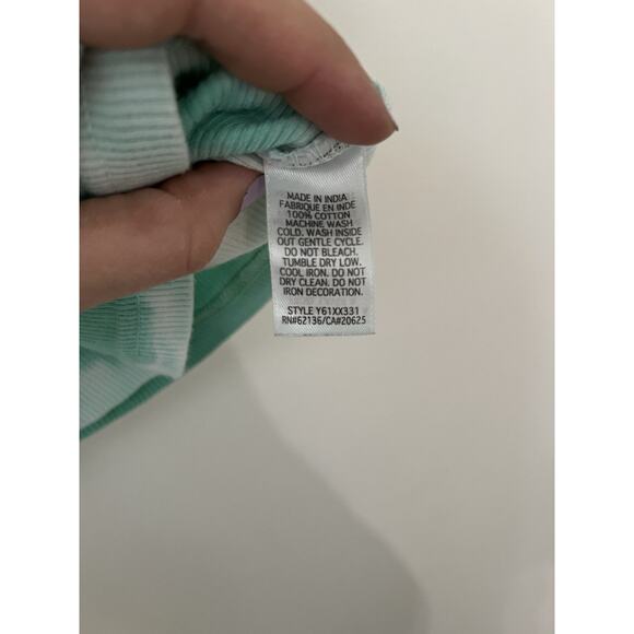 Vtg Y2K Guess Jeans Tie Dye Tank Top Baby Tee Heart Bedazzled M Fitted Valentine - Picture 6 of 6